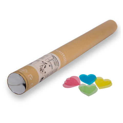 BioConfetti Handheld Cannon 60CM - Multicolour Hearts