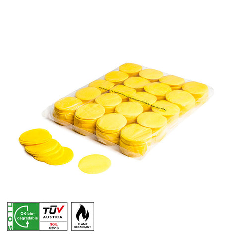 Confetti (Biodegradable) - Rounds Ø 55mm - Yellow