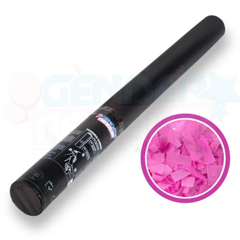 Gender Revealer Handheld Cannon 60 cm - Confetti - Pink