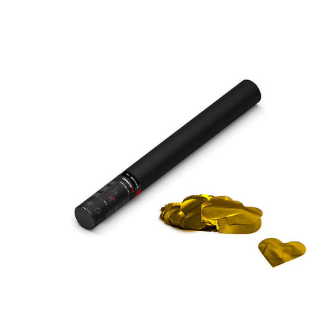 Handheld Cannon 50 cm - Confetti - Metallic Gold Hearts