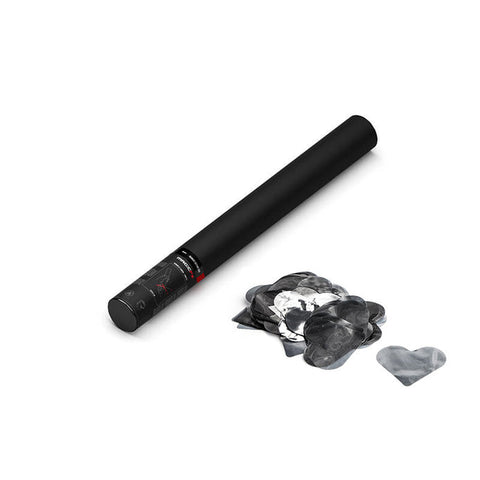 Handheld Cannon 50 cm - Confetti - Metallic Silver Hearts