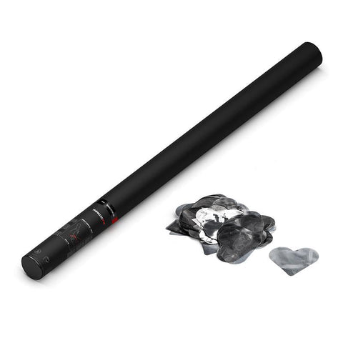 Handheld Cannon 80 cm - Confetti - Metallic Silver Hearts