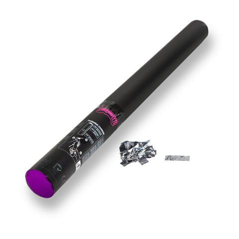 King Confetti Handheld Cannon 60 cm - Confetti - Silver Metallic