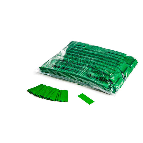 Slowfall confetti rectangles 55x17mm - Dark Green