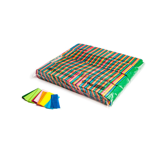 Slowfall confetti rectangles 55x17mm - Multicolour