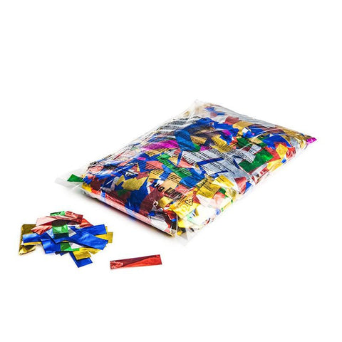 Metallic confetti rectangles 55x17mm - Multicolour