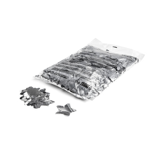 Metallic confetti stars Ø 55mm - Silver