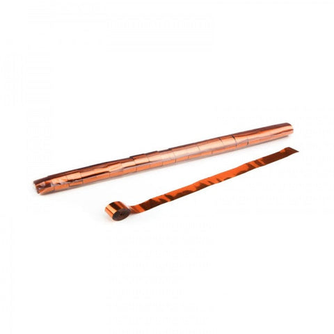 Metallic Streamers 10 m x 2.5 cm - Orange
