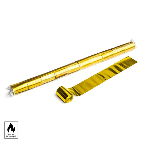 Metallic Stadium Streamers 20 m x 5 cm - Gold